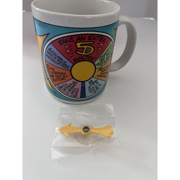 THE 9 TO 5 GAME Avon Mug With Napkin Gift Collection Funny White Elephant - Picture 11 of 13